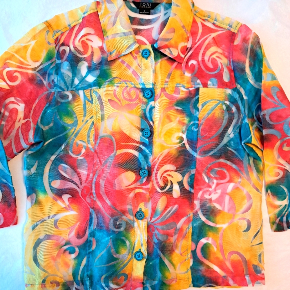 Toni Morgan sheer blouse